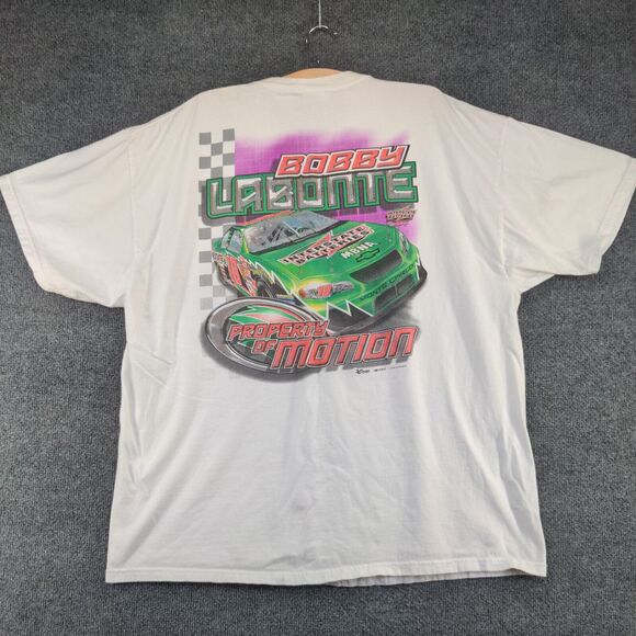 Chase Authentics Men's Bobby Labonte T-Shirt White 2XL Joe Gibbs Racing #18 - Picture 8 of 15